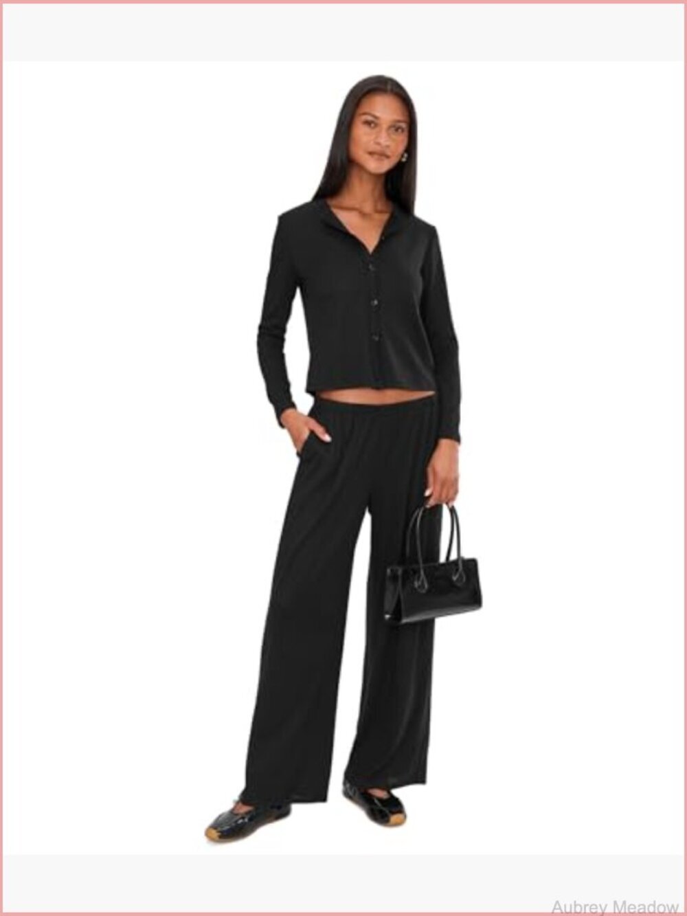 Pointelle Rib Cardi with Scallop Trim Cardigan
